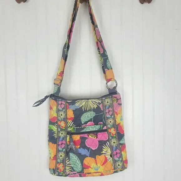 Vera Bradley Coastal Paradise Hipster Cross Body Purse - Picture 2 of 16